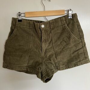 RSQ corduroy shorts green